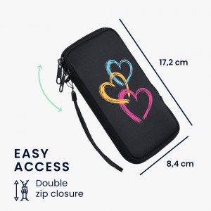 Husa Universala Kwmobile marime XL - 6,8 inch, Neopren, Multicolor, 30226.4.37 - Img 6