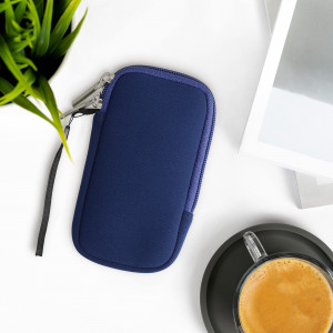 Husa Universala Kwmobile marime XS - 4 inch, Neopren, Albastru, 46188.32.17 - Img 3