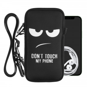 Husa Universala Kwmobile marime XXL - 7 inch, Neopren, Negru/Alb, 58701.5.01 - Img 2