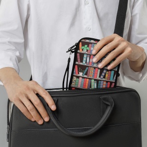 Husa Universala Kwmobile pentru eBook Reader de 6 inch, Multicolor, Neopren, KWM000010OR018C - Img 3