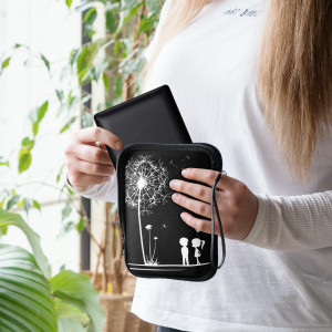 Husa universala pentru eBook Reader de 6 inch, Kwmobile, Negru/Alb, Textil, 50335.06 - Img 3