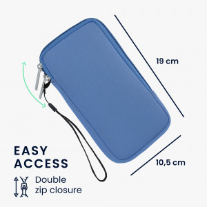 Husa Universala pentru telefon XL - 6,8 inch, Neopren, Albastru, 46188.4.113, kwmobile - Img 6