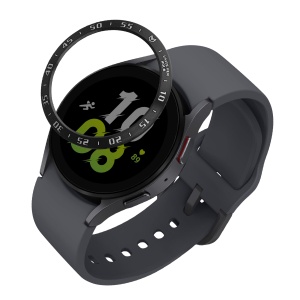 Rama cadran Kwmobile pentru Samsung Galaxy Watch 5, Negru/Argintiu, Aluminiu, KWM0000259A001C - Img 1