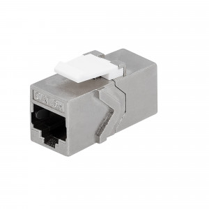 Set 12 Mufe pentru cabluri Ethernet RJ45 si Cat 6A, Kwmobile, Argintiu, Metal, 52348.01.06 - Img 7
