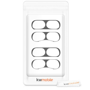 Set 2 Aparatori de praf pentru casti Apple AirPods Pro, Kwmobile, Negru, Plastic, 50975.01 - Img 6