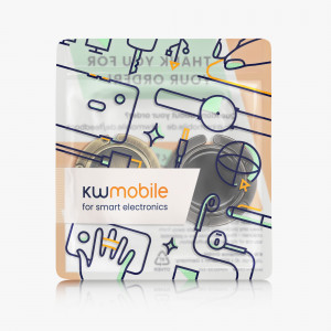 Set 2 Carlige de masa pentru genti, Kwmobile, Negru/Argintiu, Aluminiu, 48556.09 - Img 8