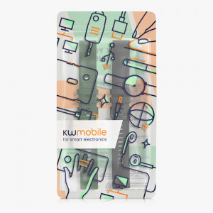 Set 2 curele pentru Garmin Venu Sq/Venu Sq Music, Kwmobile, Negru/Verde, Silicon, 57776.03 - Img 14