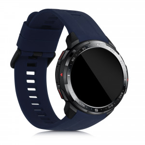 Set 2 curele pentru Honor Watch GS Pro, Silicon, Negru / Albastru, 53585.01 - Img 3