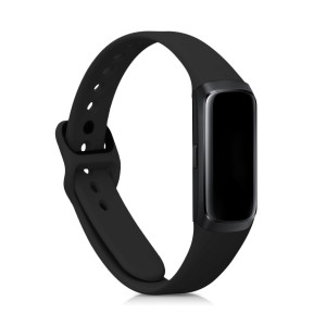 Set 2 Curele pentru Samsung Galaxy Fit (SM-R370), kwmobile, Silicon, Negru, 50233.47 - Img 3