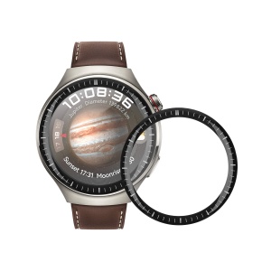Set 2 Folii de protectie Kwmobile pentru Huawei Watch 4 Pro, Transparent/Negru, Polimer, KWM000024VZ001C - Img 2