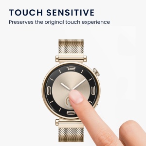 Set 2 Folii de protectie Kwmobile pentru Huawei Watch GT 4 (41mm), Transparent/Negru, Polimer, KWM0000251T001C - Img 4