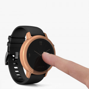 Set 2 huse kwmobile pentru Huawei Watch GT2 (42mm), Silicon, Transparent/Roz, 52276.04 - Img 8
