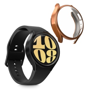 Set 2 Huse Kwmobile pentru Samsung Galaxy Watch 6, Negru/Auriu, Silicon, KWM000024TG004C - Img 2