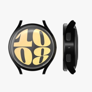 Set 2 Huse Kwmobile pentru Samsung Galaxy Watch 6, Negru/Auriu, Silicon, KWM000024TG004C - Img 6