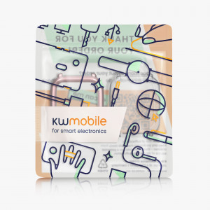 Set 2 huse pentru Huami Amazfit A1608/Amazfit Bip U/Amazfit U pro, Kwmobile, Transparent/Roz, Silicon, 57435.03 - Img 6