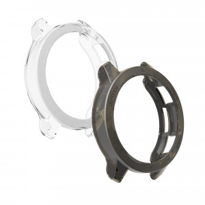 Set 2 huse pentru Xiaomi Watch S1 Active, Kwmobile, Negru/Transparent, Silicon, 58070.01 - Img 7