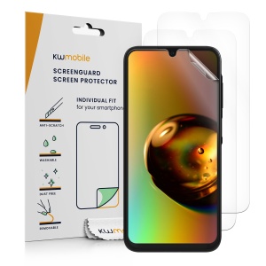 Set 3 Folii de protectie Kwmobile pentru Samsung Galaxy A25, Transparent, Plastic, KWM000021NB001C - Img 1
