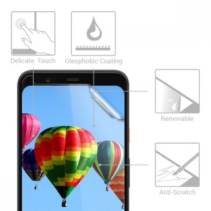 Set 3 folii de protectie pentru Google Pixel 4 XL, Kwmobile, Fata, Transparent, 50885.1 - Img 3