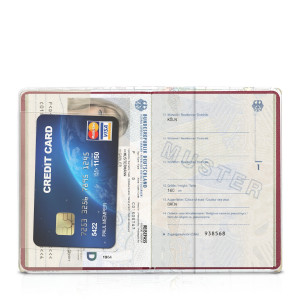 Set 3 Huse de protectie pentru pasaport, Kwmobile, Multicolor, PVC, 49058.02 - Img 7