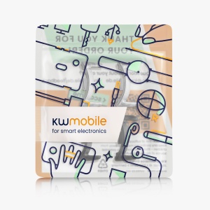 Set 4 Adaptori prindere curea de 14 mm Kwmobile pentru Xiaomi Mi Band 8, Negru/Argintiu, Otel, KWM0000256C001C - Img 8