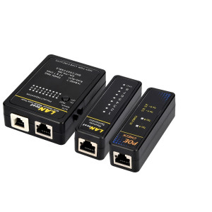 Tester cablu de retea cu PoE - LAN si 2 moduri de scanare, Kwmobile,/Negru, Plastic, 44494.03 - Img 8