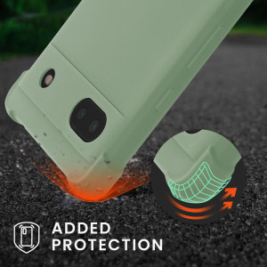 Bumper kwmobile pentru Google Pixel 6a, Silicon, Verde, 58567.172 - Img 6