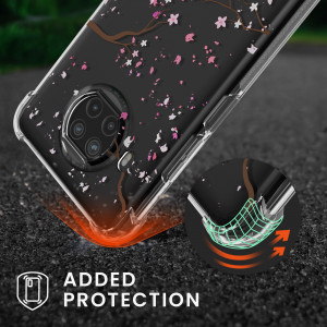 Bumper kwmobile pentru Xiaomi Mi 10T Lite, Silicon, Transparent/Roz, 56533.03 - Img 3