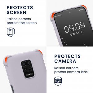 Bumper kwmobile pentru Xiaomi Redmi Note 9S/Redmi 9 Pro/Redmi 9 Pro Max, Silicon, Mov, 53149.192 - Img 4