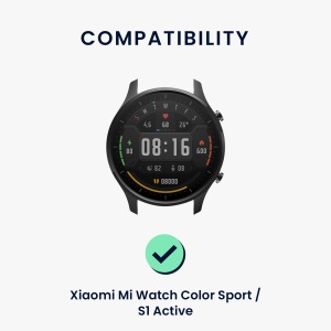 Curea Kwmobile pentru Xiaomi Mi Watch Color Sport/S1 Active, Negru, Nylon, KWM000024YA001C - Img 5