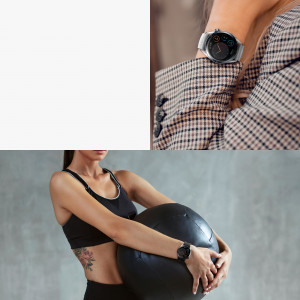 Curea kwmobile pentru Xiaomi Watch S1 Active, Piele, Negru, 60120.01 - Img 8
