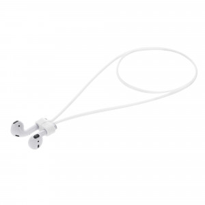 Curea pentru casti Apple AirPods 3/AirPods 2/AirPods Pro, Kwmobile, Alb, Silicon, 56992.02 - Img 1