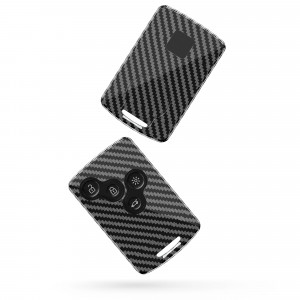 Husa Cheie Auto pentru Renault - 4 Butoane - Keyless Go, kwmobile, Plastic, Negru / Gri, 54809.01 - Img 4