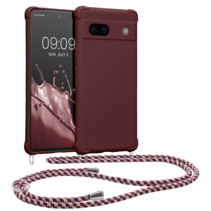 Husa Kwmobile cu jnur pentru Google Pixel 7a, Violet, Silicon, 61600.187 - Img 1