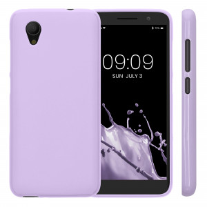 Husa Kwmobile pentru Alcatel 1, Silicon, Mov, 46363.108 - Img 2