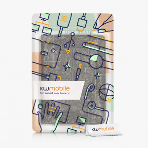 Husa kwmobile pentru Amazon Kindle Paperwhite 11, Piele ecologica, Multicolor, 57810.22 - Img 6