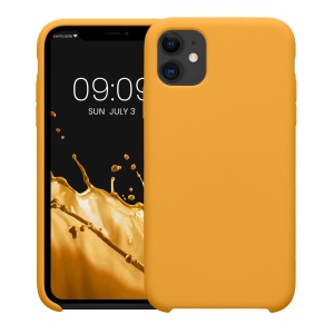 Husa Kwmobile pentru Apple iPhone 11, Portocaliu, Silicon, KWM000010EY114C - Img 2