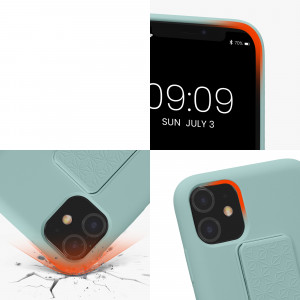 Husa kwmobile pentru Apple iPhone 11, Silicon, Verde, 58280.71 - Img 8