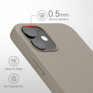 Husa Kwmobile pentru Apple iPhone 12/iPhone 12 Pro, Silicon, Gri, 53938.16 - Img 4