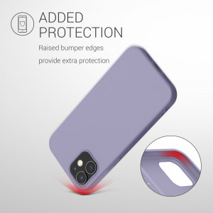 Husa kwmobile pentru Apple iPhone 12/iPhone 12 Pro, Silicon, Mov, 53938.244 - Img 7