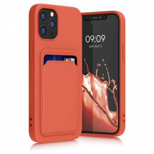 Husa kwmobile pentru Apple iPhone 12/iPhone 12 Pro, Silicon, Rosu, 55112.76 - Img 1