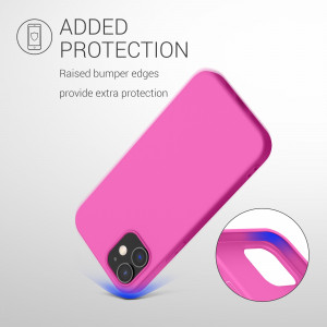 Husa Kwmobile pentru Apple iPhone 12/iPhone 12 Pro, Silicon, Roz, 53938.135 - Img 7