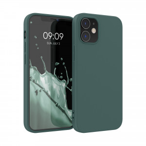 Husa Kwmobile pentru Apple iPhone 12/iPhone 12 Pro, Silicon, Verde, 53938.171 - Img 1
