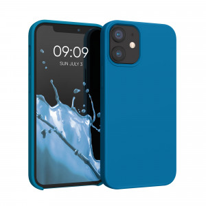 Husa kwmobile pentru Apple iPhone 12 Mini, Silicon, Albastru, 52640.228 - Img 1