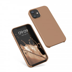 Husa kwmobile pentru Apple iPhone 12 Mini, Silicon, Maro, 52640.246 - Img 2