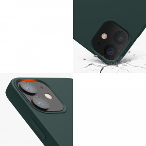 Husa kwmobile pentru Apple iPhone 12 Mini, Silicon, Verde, 52640.171 - Img 8
