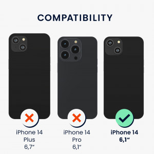 Husa Kwmobile pentru Apple iPhone 14, Albastru, Silicon, 59112.17 - Img 6