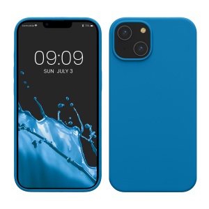 Husa Kwmobile pentru Apple iPhone 14, Albastru, Silicon, KWM000016NI039C - Img 1