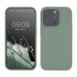 Husa Kwmobile pentru Apple iPhone 14 Pro, Verde, Silicon, KWM000016NK033C - Img 1