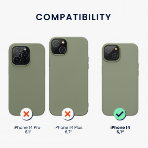 Husa Kwmobile pentru Apple iPhone 14, Silicon, Verde, 59071.172 - Img 3