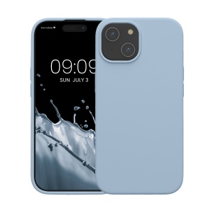 Husa Kwmobile pentru Apple iPhone 15, Albastru deschis, Silicon, KWM000020CA008C - Img 2